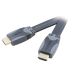 Vivanco HDMI High Speed Ethernet kabel, flat/gull 0,75 m
