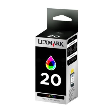 LEXMARK alt Bläckpatron 3-färg Nr 20 27ml