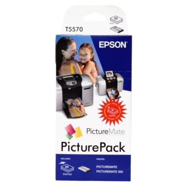 Epson PictureMate PicturePack 6x13ml+135 Fotopapper glättat 10x15 T5570