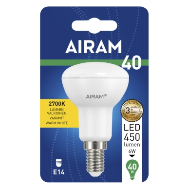 AIRAM alt Airam LED R50 2700K 6W/827 E14