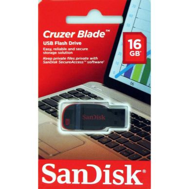 SANDISK alt SanDisk USB-minne 2.0 Blade 16GB