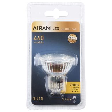 AIRAM alt LED Spotlight helglass GU10 2,4W 2700K 270 lumen