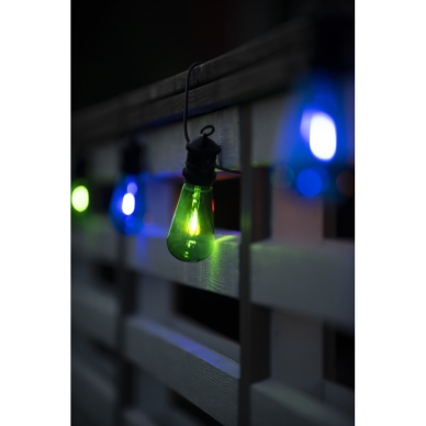 Konstsmide alt Valonauha E27 sis. 10 värinen LED-lamppu 5V/IP44