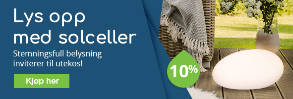 Stemningsfull belysning inviterer til utekos! 