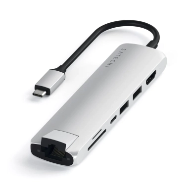 Satechi alt Slim USB-C Multi-Port ‑sovitin, Silver