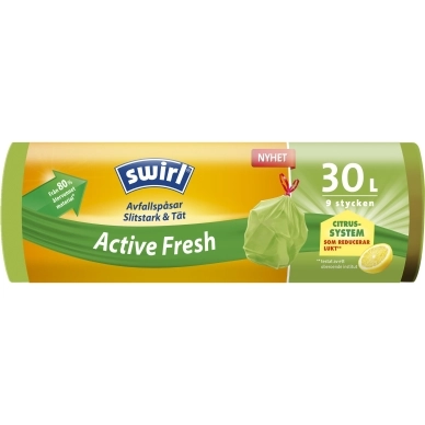 SWIRL alt Swirl Avfallspåse Active Fresh 30L, 9-pack
