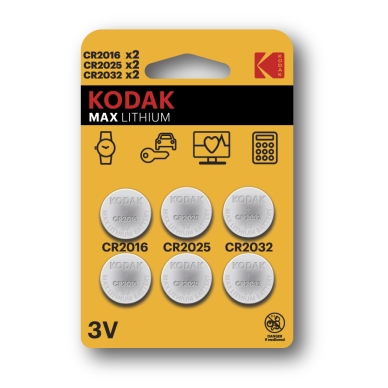 KODAK alt Kodak Max lithium CR2016 / CR2025 / CR2032