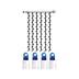 Star Trading vit ljusgardin 1x2m 102 blå lampor System LED