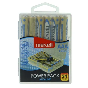 Maxell Batterier AAA LR03, 24 Power pack
