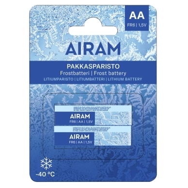 AIRAM alt Frostbatteri Litium FR6 AA 2-pack