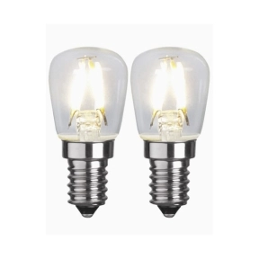2-pakning LED E14 lampor 1,3W 2700K