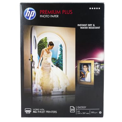 HP Fotopapper Premium Plus A4 20ark 300g CR672A Replace: N/A