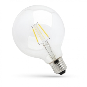 LED Globelampe Klar E27 4W 2700K 380 lumen