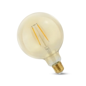 E27 Globlampa LED Amberfärgad 2W 2400K