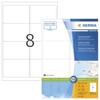 Herma alt Etikett HERMA Premium A4 99,1x67,7 (100)
