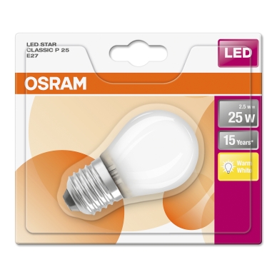 OSRAM alt Klotlampa E27 LED 2,5W 2700K 250 lumen