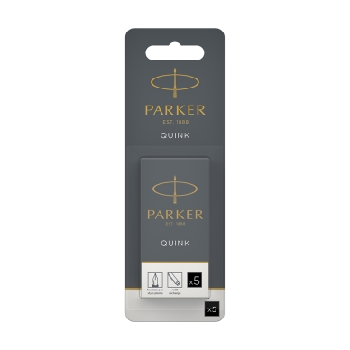 Parker alt Parker påfyllningspatroner för reservoarpenna, svart (5)