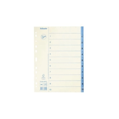 ESSELTE alt Pappersregister JOPA  A4 1-10 vit/blå (10)