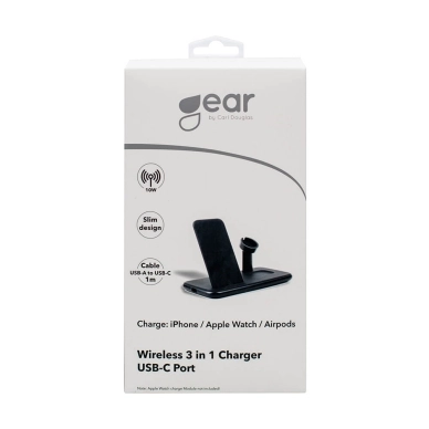 Gear alt Trådlös QI Laddare USB-C 20W för Apple Watch/Airpods/mobil