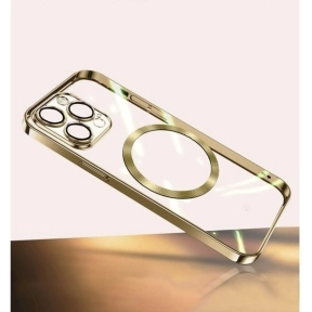 Mobildeksel MagSafe Transparent iPhone 15 Pro, Gold