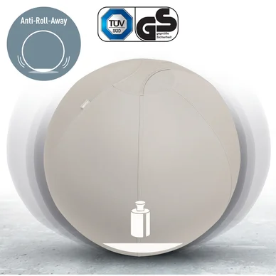 Leitz Ergo Active Sittboll med stoppfunktion 65cm ljusgrå Leitz Ergo Active Sittboll med stoppfunktion 65cm ljusgrå