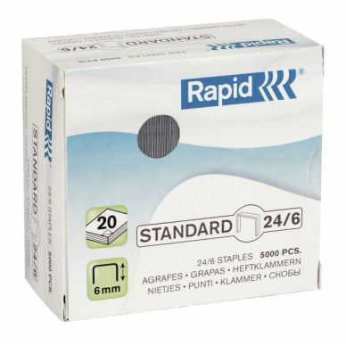 Rapid alt Niitit Rapid Standard 24/6 Galv. 5000/ltk