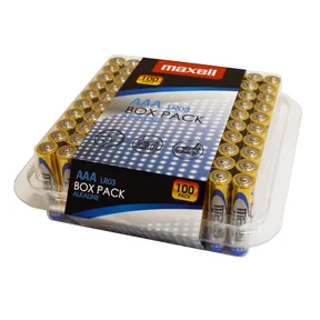 Maxell AAA LR03 100pk Box Pack