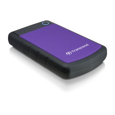 Transcend alt Transcend 2,5” ulkoinen kovalevy, 2TB USB 3.0, violetti