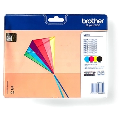 Brother LC223VALBP Brother MultiPack Bk,C,M,Y 550 Sidor