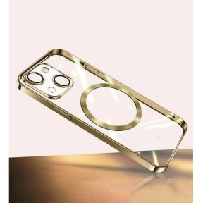 Kännykkäkotelot MagSafe Transparent iPhone 15 Plus, Gold