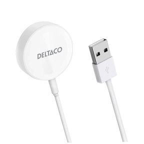 Deltaco laturi for Apple Watch, USB-A, 1 m
