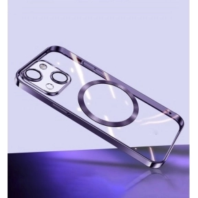 Mobildeksel MagSafe Transparent iPhone 15 Plus, Purple