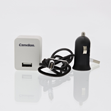 Camelion alt Camelion USB-laturi for Lightning Apple ja Micro-USB