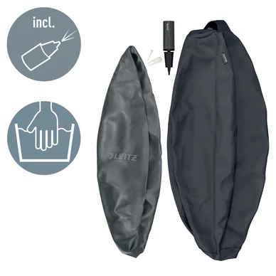 Leitz Ergo Active Sittboll med stoppfunktion 65cm mörkgrå Leitz Ergo Active Sittboll med stoppfunktion 65cm mörkgrå