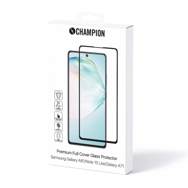 Champion alt Champion Skärmskydd Samsung A71/A81/Note 10 Lite, svart