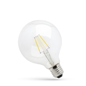 LED Globelampe Klar E27 8,5W 2700K 1150 lumen