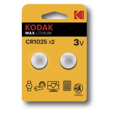 KODAK alt Kodak Max lithium CR1025 2-pack