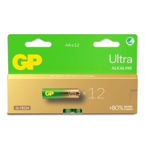 GP Ultra Alkaline AA-batteri LR6/15AU 12-pakk