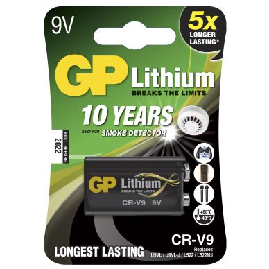 GP BATTERIES alt GP CRV9SD-2U1 9V Lithium