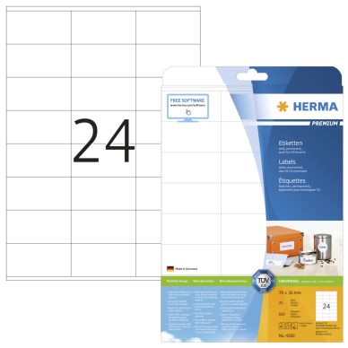 Herma alt Etikett HERMA Premium A4 70x36 (25)