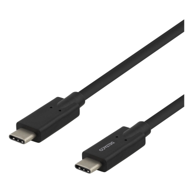 DELTACO alt Deltaco Laddningskabel USB-C till USB-C, 2 m, svart