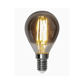 LED-lampe E14 P45 Soft Glow Smoke 3-trinns minne