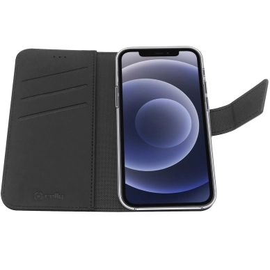 Celly alt Celly Wallet Case iPhone 13 Pro, svart