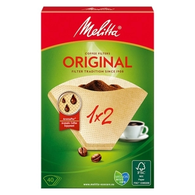 Melitta alt Melitta Kaffefilter 1x2 Oblekta 40-p