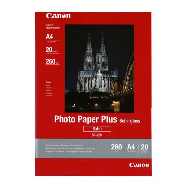 Canon Fotopapper Semigloss A4 20 ark 260g SG-201A4 Replace: N/A