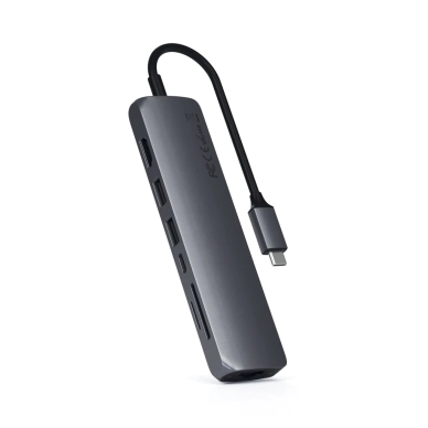 Satechi alt Slim USB-C Multi-Port ‑sovitin, Space Grey