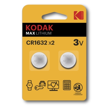 KODAK alt Kodak Max lithium CR1632 2-pack