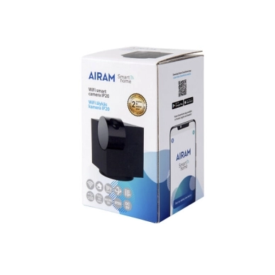 AIRAM alt SmartHome WiFi Övervakningskamera 1080p för inomhusbruk