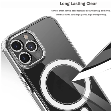 Turtos alt Mobilskal MagSafe Clear iPhone 15 Pro