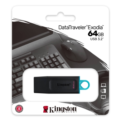 KINGSTON alt USB-minne DataTraveler Exodia 64 GB USB 3.2 Gen 1
